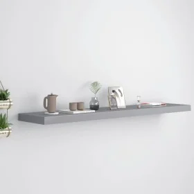 Gray MDF floating wall shelf 120x23.5x3.8 cm by vidaXL, Shelves and shelves - Ref: Foro24-323862, Price: 36,53 €, Discount: %