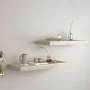 Floating wall shelves 2 pcs MDF oak 60x23.5x3.8 cm by vidaXL, Shelves and shelves - Ref: Foro24-323875, Price: 35,59 €, Disco...
