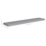 Gray MDF floating wall shelf 120x23.5x3.8 cm by vidaXL, Shelves and shelves - Ref: Foro24-323862, Price: 36,53 €, Discount: %