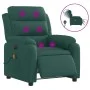 Sillón reclinable de masaje eléctrico tela verde oscuro de , Sillones - Ref: Foro24-3204974, Precio: 302,61 €, Descuento: %