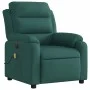 Sillón reclinable de masaje eléctrico tela verde oscuro de , Sillones - Ref: Foro24-3204974, Precio: 302,61 €, Descuento: %