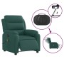 Sillón reclinable de masaje eléctrico tela verde oscuro de , Sillones - Ref: Foro24-3204974, Precio: 281,16 €