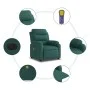 Sillón reclinable de masaje eléctrico tela verde oscuro de , Sillones - Ref: Foro24-3204974, Precio: 302,61 €, Descuento: %