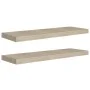 Floating wall shelves 4 pcs MDF oak color 80x23.5x3.8cm by vidaXL, Shelves and shelves - Ref: Foro24-323878, Price: 49,16 €, ...
