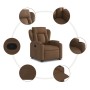 Verstellbarer Stoff-Liegesessel in Braun von , Sessel - Ref: Foro24-3204486, Preis: 274,89 €, Rabatt: %