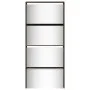 Shoe cabinet with mirror 4 levels brown oak 63x17x134 cm by , Shoe racks and shoe organizers - Ref: Foro24-3228279, Price: 17...