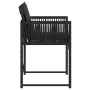 Sillas de jardín con cojines 4 unidades ratán sintético negro de , Sillas de jardín - Ref: Foro24-365018, Precio: 181,39 €, D...