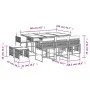 Garden dining set 11 pieces with brown synthetic rattan cushions by , Garden sets - Ref: Foro24-3211509, Price: 528,82 €, Dis...