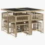 9-piece garden dining set with beige synthetic rattan cushions by , Garden sets - Ref: Foro24-3211498, Price: 378,51 €, Disco...