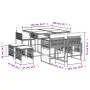 Garten-Essgruppe, 9-teilig, mit grauen Polstern aus synthetischem Rattan. von , Gartensets - Ref: Foro24-3211502, Preis: 411,...