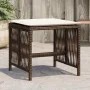 Garden stools with cushions 4 pcs synthetic brown rattan by , Outdoor ottomans - Ref: Foro24-365058, Price: 98,78 €, Discount: %
