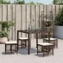 Garden stools with cushions 4 pcs synthetic brown rattan by , Outdoor ottomans - Ref: Foro24-365058, Price: 98,78 €, Discount: %