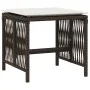 Garden stools with cushions 4 pcs synthetic brown rattan by , Outdoor ottomans - Ref: Foro24-365058, Price: 98,78 €, Discount: %
