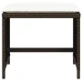Garden stools with cushions 4 pcs synthetic brown rattan by , Outdoor ottomans - Ref: Foro24-365051, Price: 97,99 €, Discount: %
