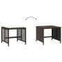 Garden stools with cushions 4 pcs synthetic brown rattan by , Outdoor ottomans - Ref: Foro24-365051, Price: 97,99 €, Discount: %