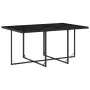 11-teiliges Gartenspeiseset mit schwarzen Polstern aus synthetischem Rattan. von , Gartensets - Ref: Foro24-3211686, Preis: 5...