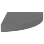 Gray glossy MDF corner floating shelf 25x25x3.8 cm by vidaXL, Shelves and shelves - Ref: Foro24-323892, Price: 16,64 €, Disco...