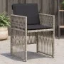 Garden armchairs with 4 light gray synthetic rattan cushions by , Garden chairs - Ref: Foro24-364971, Price: 206,70 €, Discou...