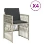 Garden armchairs with 4 light gray synthetic rattan cushions by , Garden chairs - Ref: Foro24-364971, Price: 206,70 €, Discou...