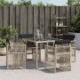Garden armchairs with 4 light gray synthetic rattan cushions by , Garden chairs - Ref: Foro24-364971, Price: 206,70 €, Discou...
