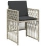 Garden armchairs with 4 light gray synthetic rattan cushions by , Garden chairs - Ref: Foro24-364971, Price: 180,94 €, Discou...