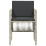 Garden armchairs with 4 light gray synthetic rattan cushions by , Garden chairs - Ref: Foro24-364971, Price: 180,94 €, Discou...