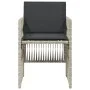 Sillones de jardín con cojines 4 uds ratán sintético gris claro de , Sillas de jardín - Ref: Foro24-364971, Precio: 206,70 €,...
