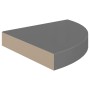 Graues schwebendes Eckregal mit MDF-Glanz, 25 x 25 x 3,8 cm von vidaXL, Regale und Regale - Ref: Foro24-323892, Preis: 16,94 ...