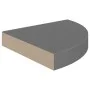 Gray glossy MDF corner floating shelf 25x25x3.8 cm by vidaXL, Shelves and shelves - Ref: Foro24-323892, Price: 16,64 €, Disco...