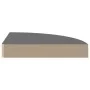 Gray glossy MDF corner floating shelf 25x25x3.8 cm by vidaXL, Shelves and shelves - Ref: Foro24-323892, Price: 16,64 €, Disco...