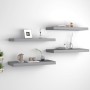 Floating wall shelves 4 pcs MDF gray 60x23.5x3.8 cm by vidaXL, Shelves and shelves - Ref: Foro24-323855, Price: 50,00 €, Disc...