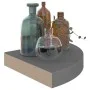 Gray glossy MDF corner floating shelf 25x25x3.8 cm by vidaXL, Shelves and shelves - Ref: Foro24-323892, Price: 16,64 €, Disco...