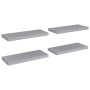 Floating wall shelves 4 pcs MDF gray 60x23.5x3.8 cm by vidaXL, Shelves and shelves - Ref: Foro24-323855, Price: 50,00 €, Disc...
