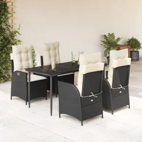 5-piece garden furniture set with black synthetic rattan cushions by , Garden sets - Ref: Foro24-3213158, Price: 633,59 €, Di...