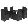 7-piece garden dining set with black synthetic rattan cushions by , Garden sets - Ref: Foro24-3212920, Price: 929,22 €, Disco...