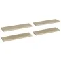 Floating wall shelves 4 pcs MDF oak 90x23.5x3.8 cm by vidaXL, Shelves and shelves - Ref: Foro24-323882, Price: 83,24 €, Disco...