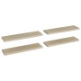 Schwebende Wandregale 4 Stück MDF-Eiche 90x23,5x3,8 cm von vidaXL, Regale und Regale - Ref: Foro24-323882, Preis: 84,86 €, Ra...