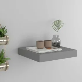 Gray MDF floating wall shelf 23x23.5x3.8 cm by vidaXL, Shelves and shelves - Ref: Foro24-323844, Price: 14,21 €, Discount: %