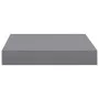 Gray MDF floating wall shelf 23x23.5x3.8 cm by vidaXL, Shelves and shelves - Ref: Foro24-323844, Price: 14,21 €, Discount: %