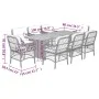 9-piece garden dining set with black synthetic rattan cushions by , Garden sets - Ref: Foro24-3212073, Price: 927,33 €, Disco...