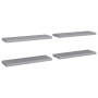 Schwebende Wandregale 4 Stück MDF grau 80x23,5x3,8 cm von vidaXL, Regale und Regale - Ref: Foro24-323858, Preis: 59,57 €, Rab...
