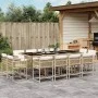 Garten-Essgruppe mit 13-teiligen Kissen aus synthetischem Rattan in Beige. von , Gartensets - Ref: Foro24-3211582, Preis: 849...