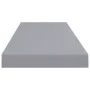 Set of 4 gray MDF floating wall shelves 80x23.5x3.8 cm by vidaXL, Shelves and shelves - Ref: Foro24-323858, Price: 58,69 €, D...