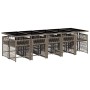 11-piece garden dining set with gray synthetic rattan cushions by , Garden sets - Ref: Foro24-3211652, Price: 713,75 €, Disco...
