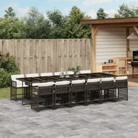 Garden furniture set 13 pieces and brown synthetic rattan cushions by , Garden sets - Ref: Foro24-3211665, Price: 1,00 €, Dis...