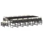 Garden furniture set 17 pieces with black synthetic rattan cushions by , Garden sets - Ref: Foro24-3211542, Price: 968,28 €, ...