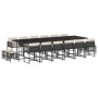 Gartenmöbel-Set, 17-teilig, mit schwarzen Polstern aus synthetischem Rattan. von , Gartensets - Ref: Foro24-3211542, Preis: 8...