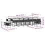 Garden furniture set 17 pieces with black synthetic rattan cushions by , Garden sets - Ref: Foro24-3211542, Price: 968,28 €, ...