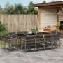 Garden dining set with 13-piece synthetic rattan gray cushions by , Garden sets - Ref: Foro24-3211580, Price: 674,77 €, Disco...