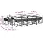 Garden dining set with 15-piece synthetic rattan beige cushions. by , Garden sets - Ref: Foro24-3211594, Price: 970,13 €, Dis...